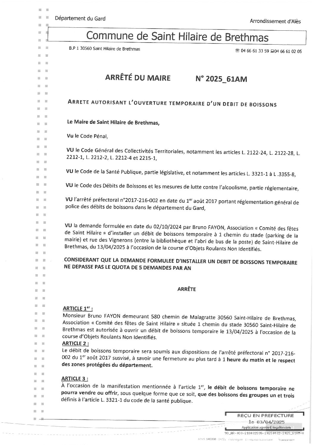 Aperçu du fichier 2025_61AM Ouverture temporaire débit de boissons le 13042025_Courses objets roulants 