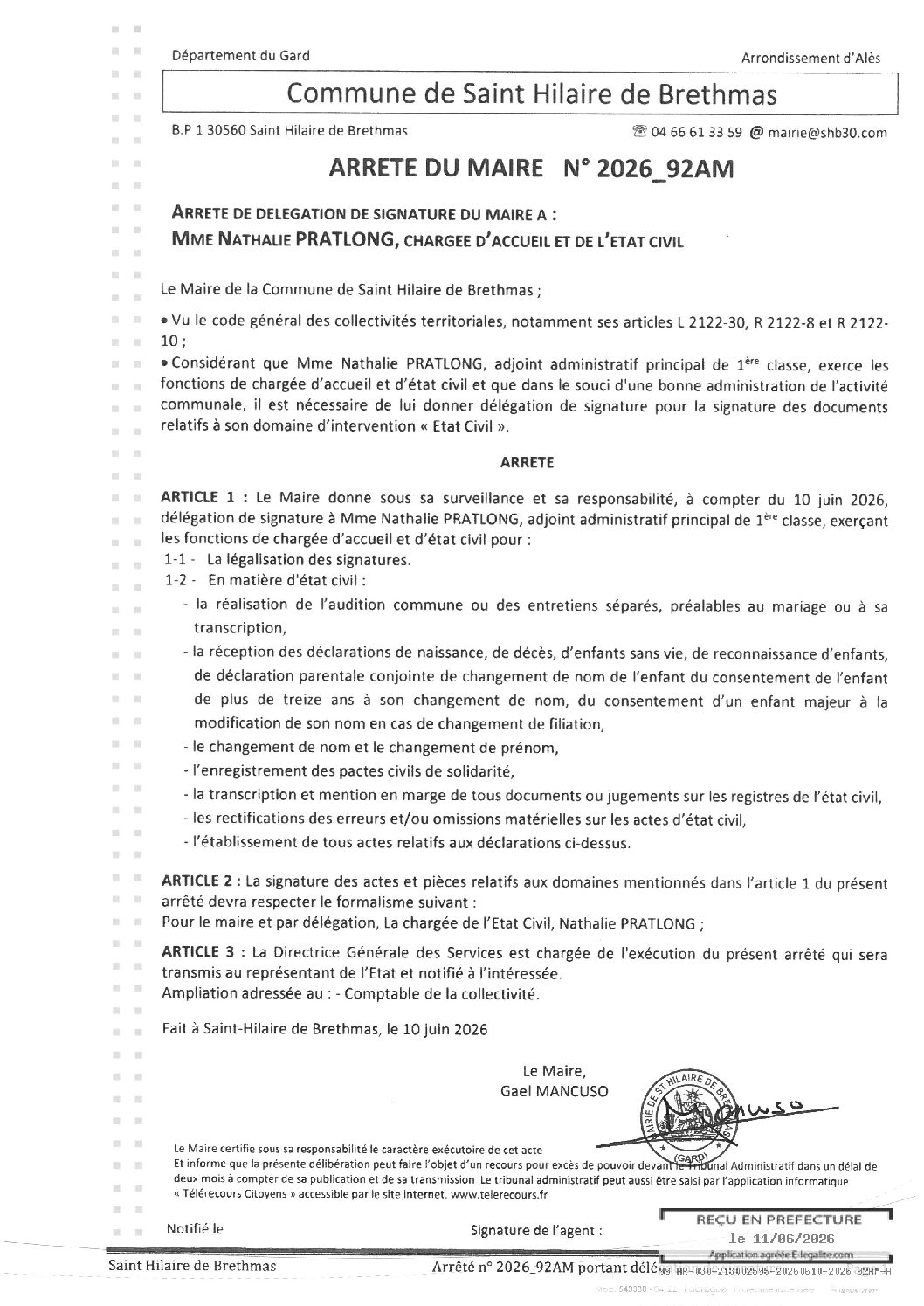 Aperçu du fichier 2026_92AM Délégation de signature Mme PRATLONG Nathalie 